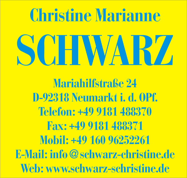 Visitenkarte - Christine Schwarz